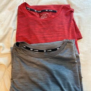 2 Mens Tek Gear DryTek shirt sleeve shirts XXL Tall